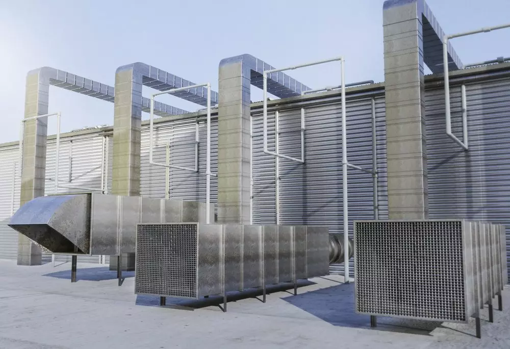 System wentylacji HVAC, wieża chłodnicza.