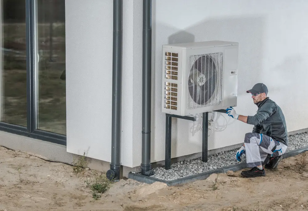 Kontrola lub serwis instalacji HVAC, klimatyzacji
