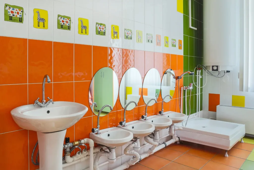 łazienki w przedszkolach i żłobkach a legionella